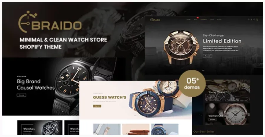 Braido - Minimal & Clean Watch Store Shopify Theme