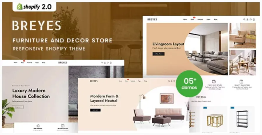Breyes - Furniture Store Responsive Shopify 2.0 Theme