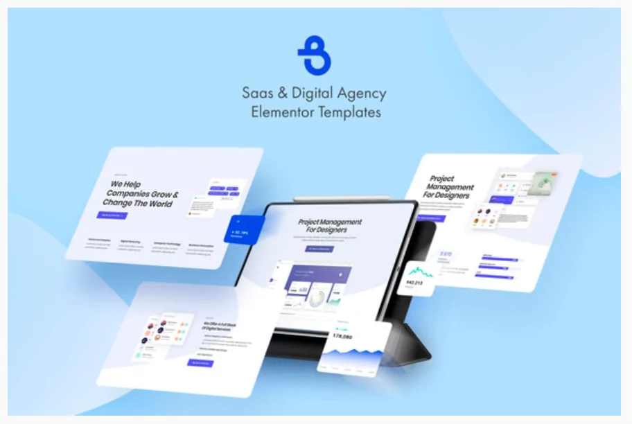 Burto - Saas & Digital Agency Elementor Template Kit
