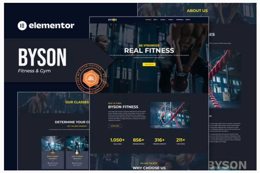 Byson - Fitness & Gym Elementor Template Kit