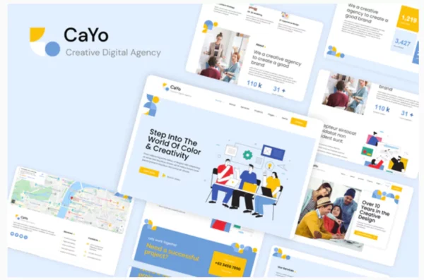 CaYo - Creative Agency Elementor Template Kit
