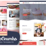 Cakecrumbs - Bakery Elementor Template kit
