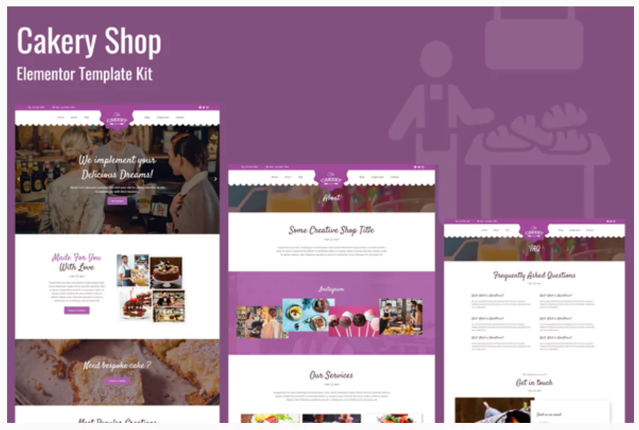 Cakeryshop - Bakery Business Template Kit
