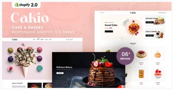 Cakio - Cake & Bakery Responsive Shopify 2.0 Theme