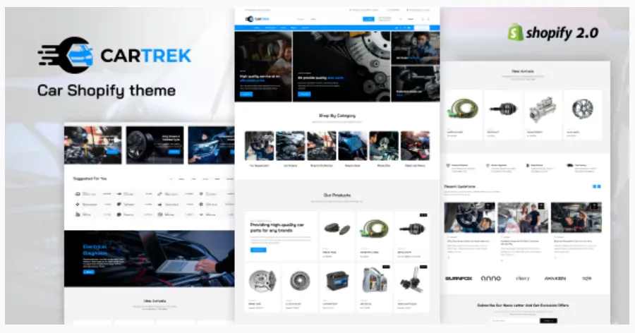 Car trek - Auto, Car Spare Parts Shopify Theme