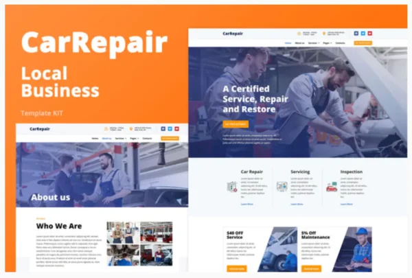 CarRepair - Local Business Template Kit