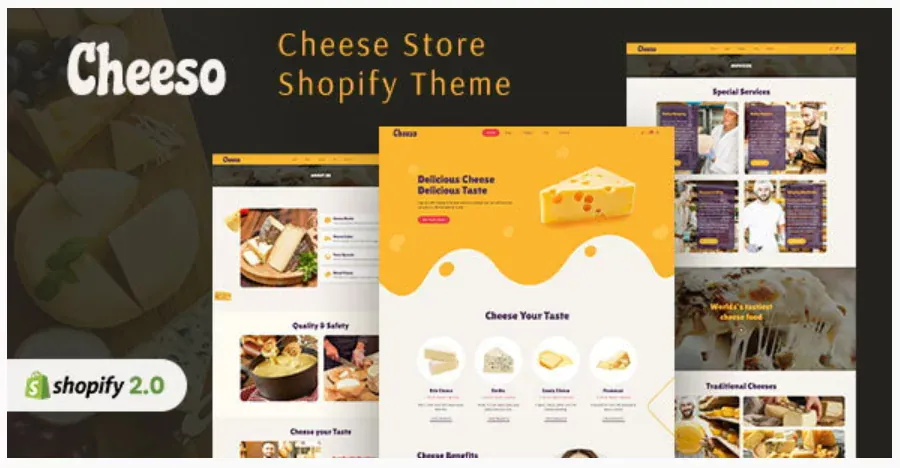 Cheeso | Organic Cheese Products Shopify Store