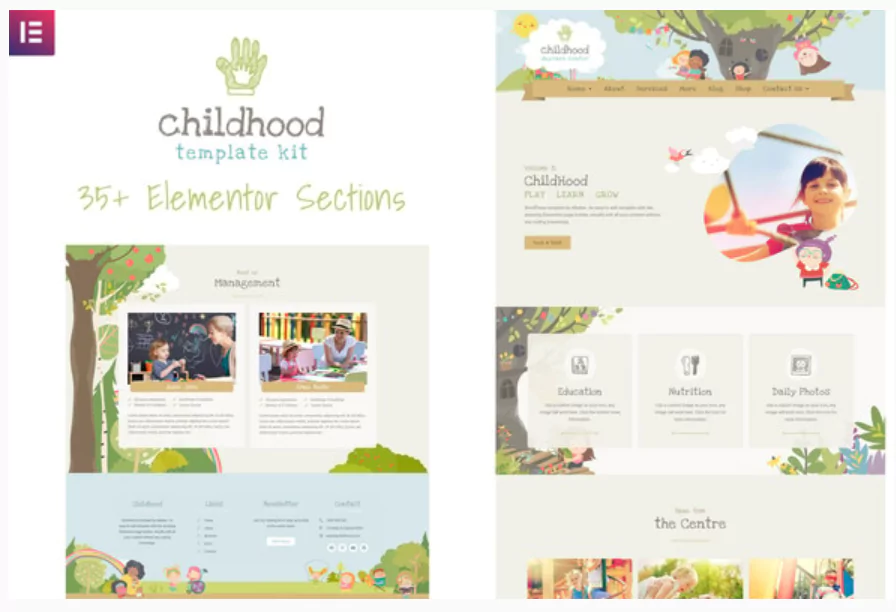 Childhood Kids - Child Care Center Elementor Template Kit