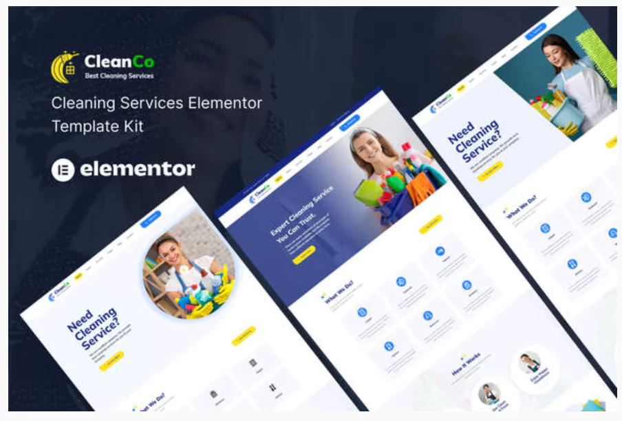 Cleanco – Cleaning Service Elementor Template Kit