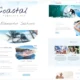Coastal Travel and Surf Grunge Template Kit