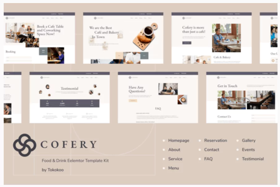 Cofery | Restaurant & Cafe Elementor Template Kit
