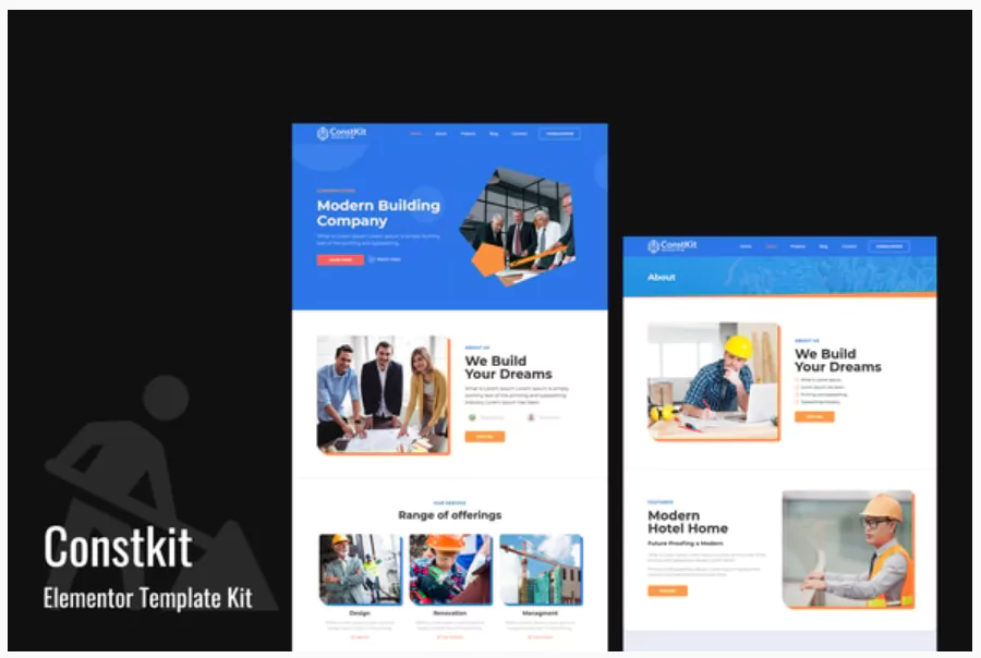 Constkit - Construction and Industrial Elementor Template