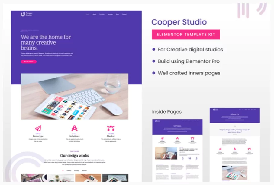 Cooper Studio Elementor Template Kit
