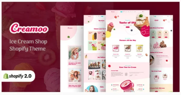 Creamoo - Ice Cream & Cake Shop Shopify Theme
