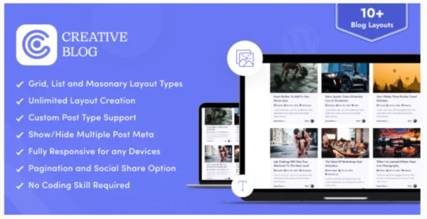 Creative Blog Designer Bundle for WordPress