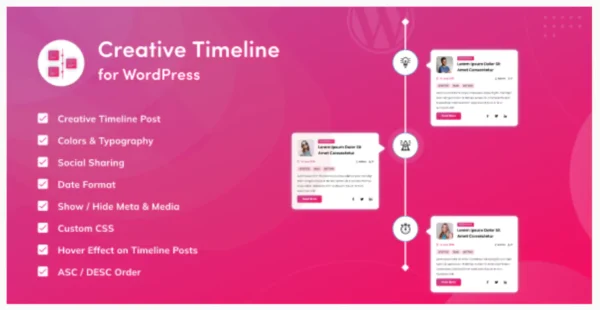 Creative Timeline for WordPress