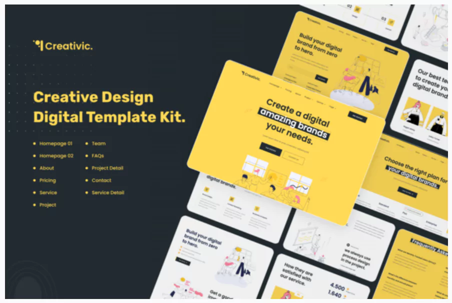 Creativic - Creative Agency Elementor Template Kit
