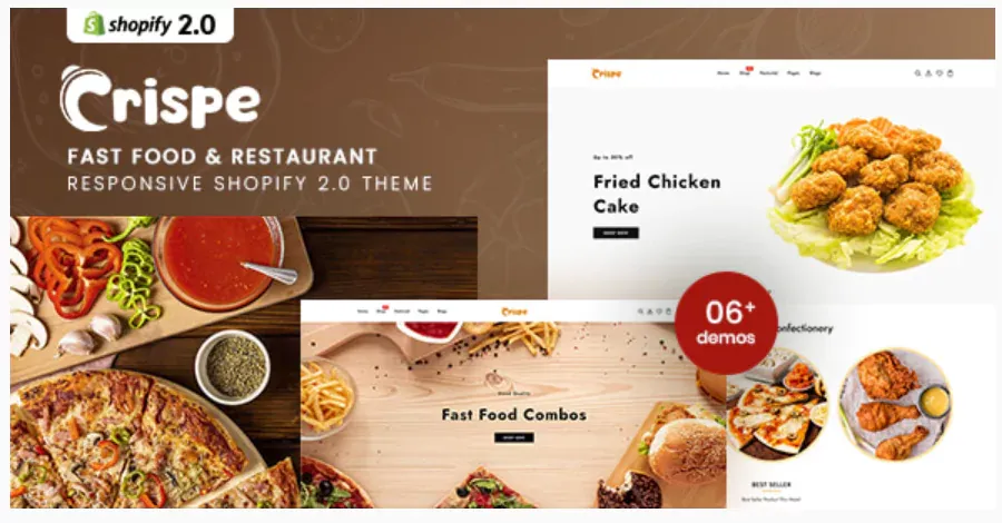 Crispe - Fast Food & Restaurant Shopify 2.0 Theme