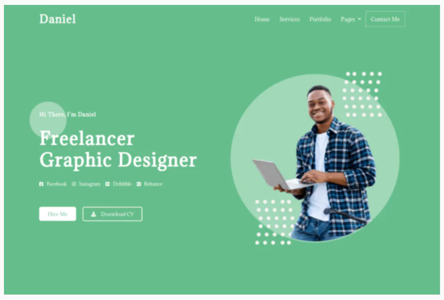 Daniel - Personal Freelancer Elementor Template Kit