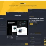 Danish - Personal Portfolio & Resume Elementor Template Kit