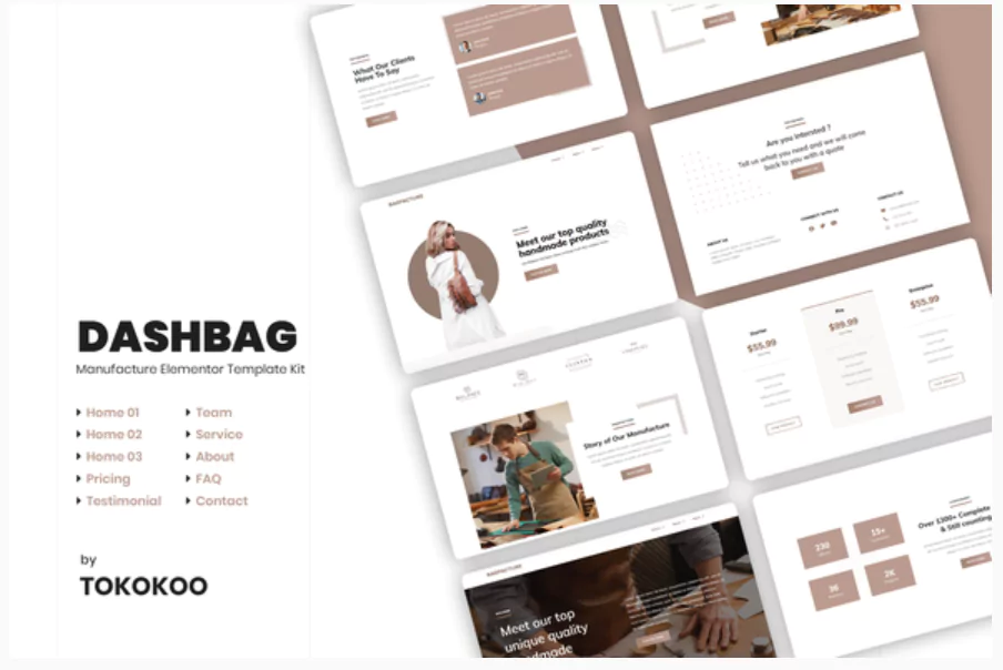 DashBag | Fashion Store Elementor Template Kit