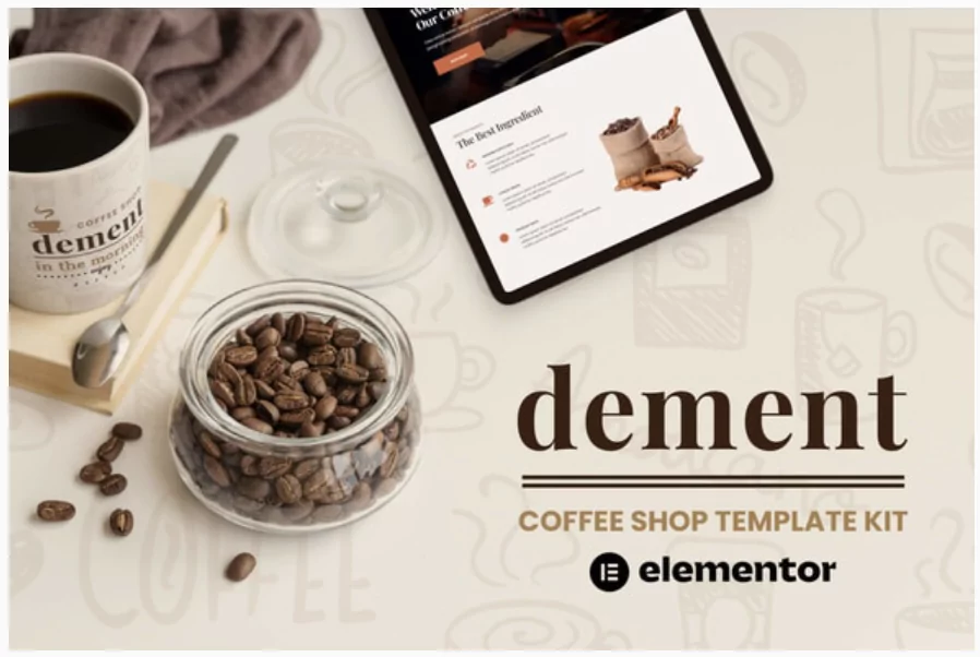 Dement - Coffee Shop Elementor Template Kit