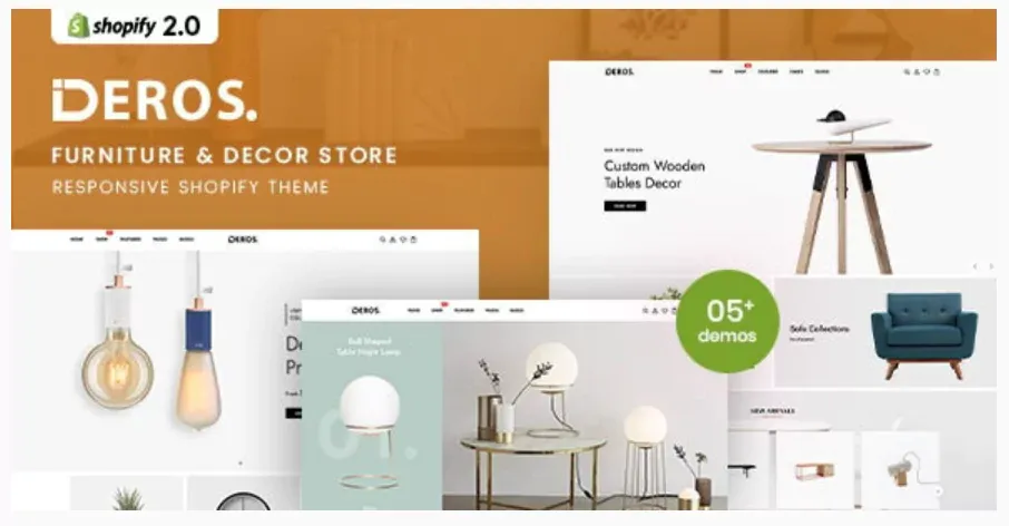 Deros - Furniture & Decor Responsive Shopify Theme