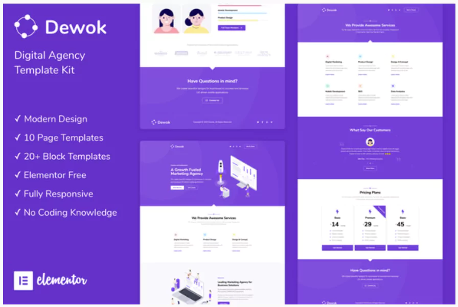 Dewok - Digital Agency Template Kit