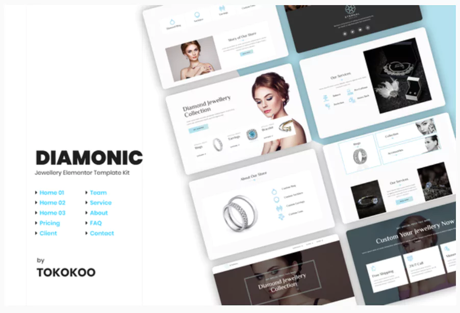 Diamonic | Jewellery Store Elementor Template Kit