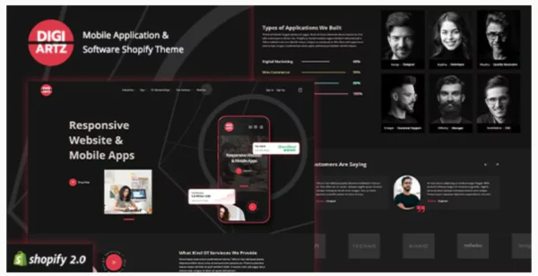 Digiartz - Software & App Store Shopify Theme