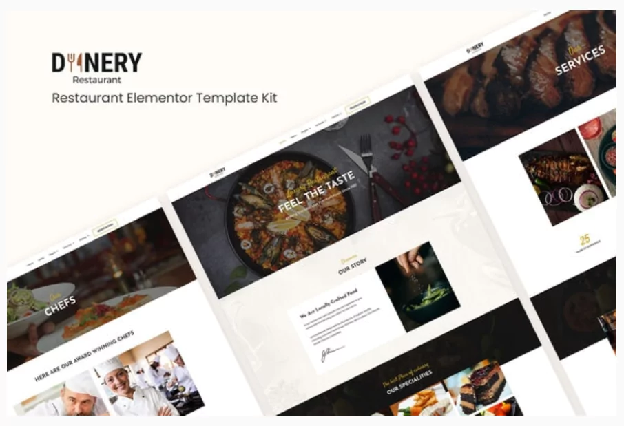 Dinery | Restaurant Elementor Template Kit