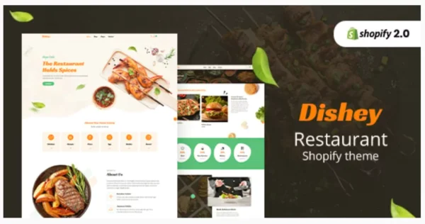 Dishey - Restaurant, Food Store Shopify Theme