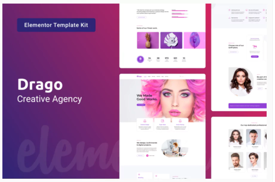 Drago - Creative Digital Agency Elementor Template Kit