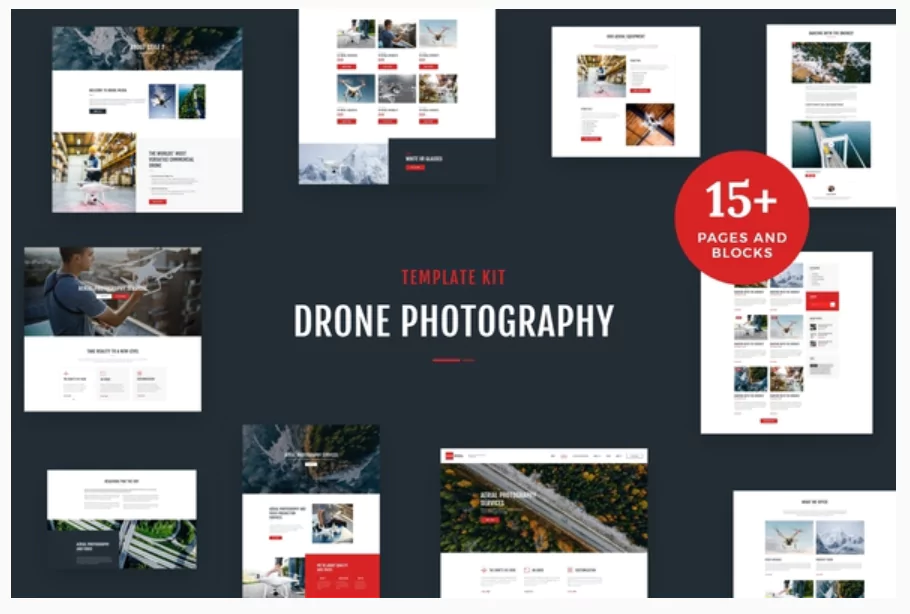 Drone Media - Aerial Photography & Videography Elementor Template Kit