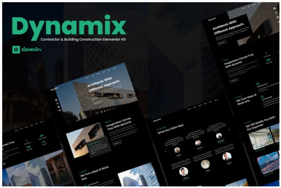 Dynamix - Architecture Elementor Template Kit