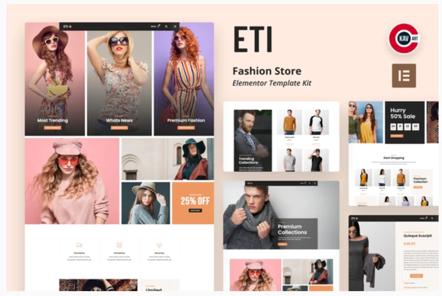 ETI - Fashion Store Elementor Template Kit