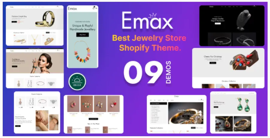 Emax - Jewelry Store Shopify OS 2.0 Theme