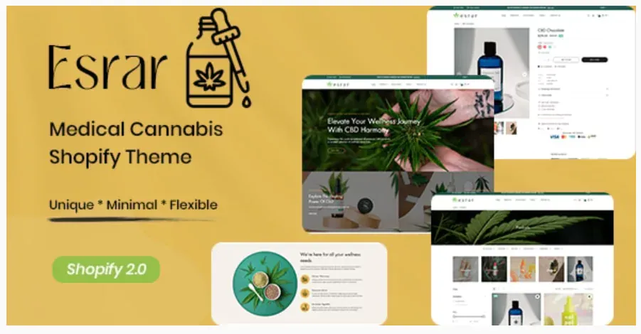 Esrar - Medical Cannabis Shopify Theme