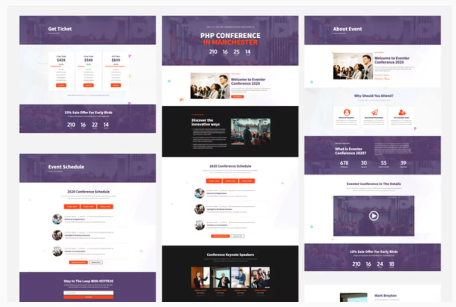 Eventer - Meetup & Conference Elementor Template Kit