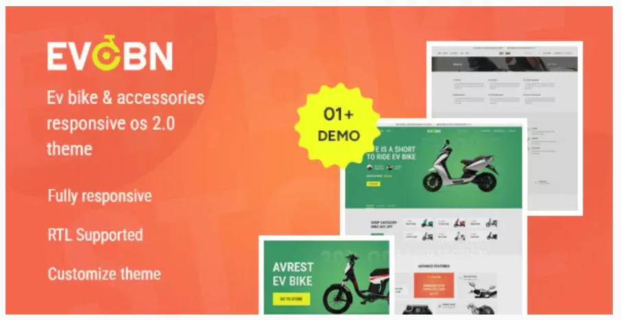 Evobn - The EV-Bike & Accessories Responsive Shopify Theme