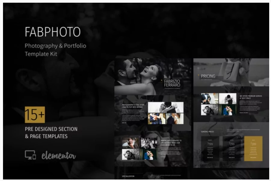 FabPhoto - Photography and Portfolio Template Kit