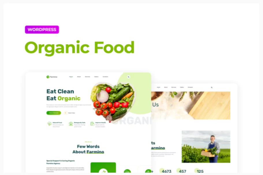 Farmino – Organic Food Template Kit