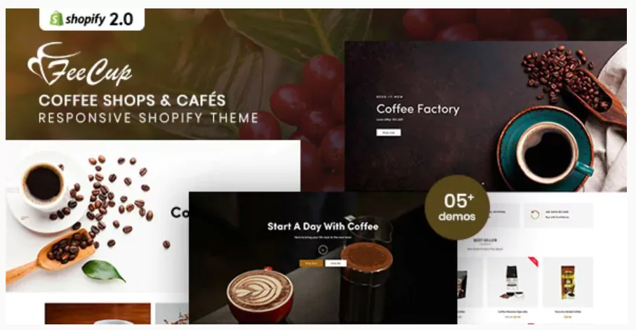 FeeCup - Coffee Shops and Cafés Responsive Shopify Theme