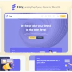 Fexy - Agency Landing Page Elementor Block Kit