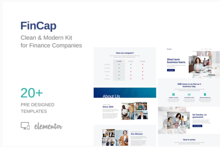 FinCap - Finance Template Kit