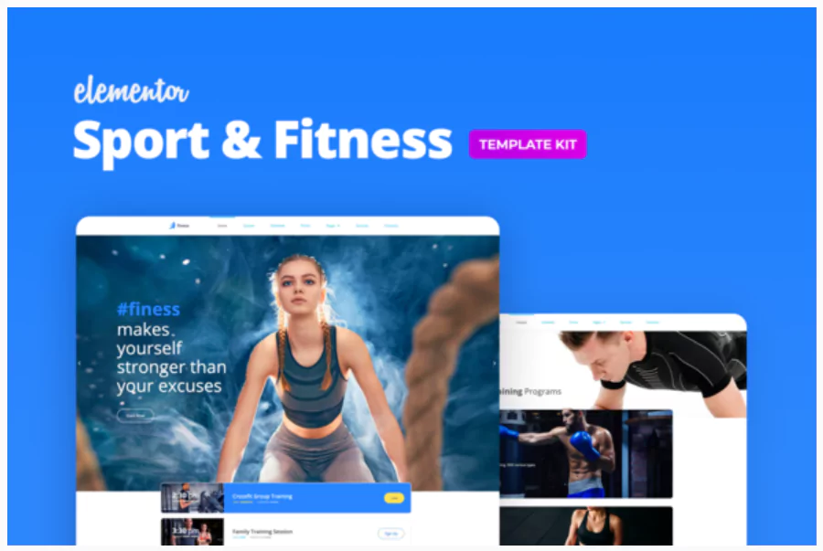 Finess – Fitness Elementor Template Kit