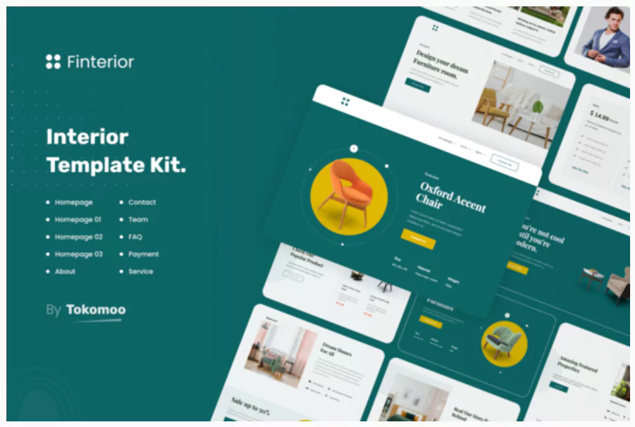 Finterior | Interior Design & Architecture Elementor Template Kit