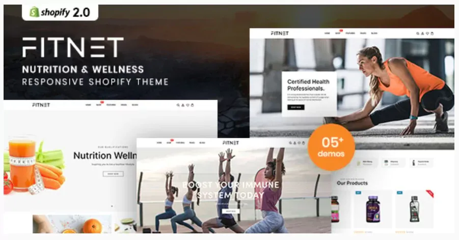 Fitnet - Nutrition & Wellness Shopify Theme