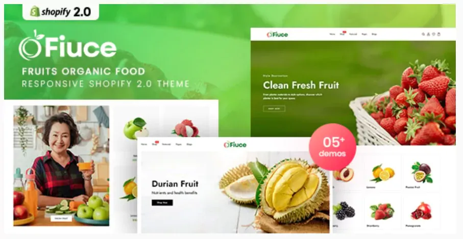 Fiuce - Fruits Organic Food Responsive Shopify 2.0 Theme