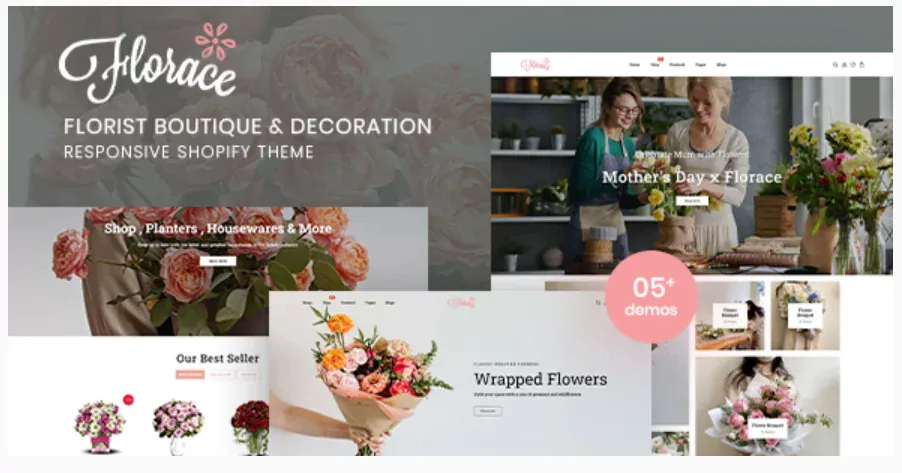 Florace - Florist Boutique & Decoration Store Shopify Theme